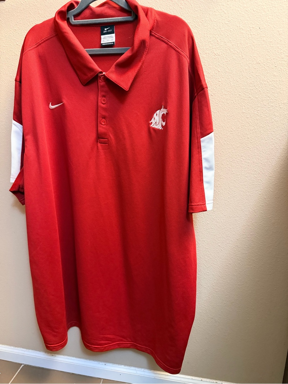 NEW! WASHINGTON STATE COUGARS NIKE WSU
Men's 4XL Polo Cougs Crimson Gray NWOT